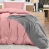 imageUtopia Bedding Duvet Cover King Size  1 Duvet Cover with 2 Pillow Shams  3 Pieces Comforter Cover with Zipper Closure  Ultra Soft Brushed Microfiber 104 X 90 Inches King Quatrefoil NavyPink