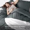 imageUtopia Bedding Duvet Cover King Size  1 Duvet Cover with 2 Pillow Shams  3 Pieces Comforter Cover with Zipper Closure  Ultra Soft Brushed Microfiber 104 X 90 Inches King Quatrefoil NavyGrey
