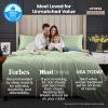 imageUtopia Bedding Deep Pocket Queen Sheet Set  Fits Mattresses Up to 21 inches  4 Piece Bed Sheets Soft Cooling Sheets  Fade ampamp Shrink Resistant  Denim BlueSage