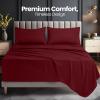 imageUtopia Bedding Deep Pocket Queen Sheet Set  Fits Mattresses Up to 21 inches  4 Piece Bed Sheets Soft Cooling Sheets  Fade ampamp Shrink Resistant  Denim BlueBurgundy