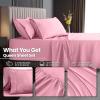 imageUtopia Bedding Deep Pocket Queen Sheet Set  Fits Mattresses Up to 21 inches  4 Piece Bed Sheets Soft Cooling Sheets  Fade ampamp Shrink Resistant  Denim BluePink