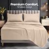 imageUtopia Bedding Deep Pocket Queen Sheet Set  Fits Mattresses Up to 21 inches  4 Piece Bed Sheets Soft Cooling Sheets  Fade ampamp Shrink Resistant  Denim BlueBeige