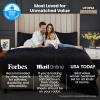 imageUtopia Bedding Deep Pocket Queen Sheet Set  Fits Mattresses Up to 21 inches  4 Piece Bed Sheets Soft Cooling Sheets  Fade ampamp Shrink Resistant  Denim BlueBlack