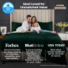 imageUtopia Bedding Deep Pocket Queen Sheet Set  Fits Mattresses Up to 21 inches  4 Piece Bed Sheets Soft Cooling Sheets  Fade ampamp Shrink Resistant  Denim BlueEmerald