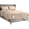 imageUtopia Bedding Deep Pocket Queen Sheet Set  Fits Mattresses Up to 21 inches  4 Piece Bed Sheets Soft Cooling Sheets  Fade ampamp Shrink Resistant  Denim BlueBeige