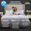 imageUtopia Bedding Deep Pocket Queen Sheet Set  Fits Mattresses Up to 21 inches  4 Piece Bed Sheets Soft Cooling Sheets  Fade ampamp Shrink Resistant  Denim BlueWhite