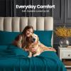 imageUtopia Bedding Deep Pocket Queen Sheet Set  Fits Mattresses Up to 21 inches  4 Piece Bed Sheets Soft Cooling Sheets  Fade ampamp Shrink Resistant  Denim BlueDenim Blue