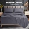 imageUtopia Bedding Deep Pocket Queen Sheet Set  Fits Mattresses Up to 21 inches  4 Piece Bed Sheets Soft Cooling Sheets  Fade ampamp Shrink Resistant  Denim BlueGrey