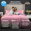 imageUtopia Bedding Deep Pocket Queen Sheet Set  Fits Mattresses Up to 21 inches  4 Piece Bed Sheets Soft Cooling Sheets  Fade ampamp Shrink Resistant  Denim BluePink
