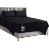 imageUtopia Bedding Deep Pocket Queen Sheet Set  Fits Mattresses Up to 21 inches  4 Piece Bed Sheets Soft Cooling Sheets  Fade ampamp Shrink Resistant  Denim BlueBlack