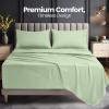 imageUtopia Bedding Deep Pocket Queen Sheet Set  Fits Mattresses Up to 21 inches  4 Piece Bed Sheets Soft Cooling Sheets  Fade ampamp Shrink Resistant  Denim BlueSage