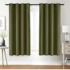 imageUtopia Bedding Blackout Curtains for Bedroom Grommet Window Curtains 63 Inch Length 2 Panels Thermal Insulated Drapes for Living Room Burgundy 52W x 63L InchesOlive