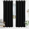 imageUtopia Bedding Blackout Curtains for Bedroom Grommet Window Curtains 63 Inch Length 2 Panels Thermal Insulated Drapes for Living Room Burgundy 52W x 63L InchesBlack