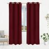imageUtopia Bedding Blackout Curtains for Bedroom Grommet Window Curtains 63 Inch Length 2 Panels Thermal Insulated Drapes for Living Room Burgundy 52W x 63L InchesBurgundy