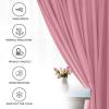 imageUtopia Bedding Blackout Curtains for Bedroom Grommet Window Curtains 63 Inch Length 2 Panels Thermal Insulated Drapes for Living Room Burgundy 52W x 63L InchesPink