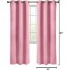 imageUtopia Bedding Blackout Curtains for Bedroom Grommet Window Curtains 63 Inch Length 2 Panels Thermal Insulated Drapes for Living Room Burgundy 52W x 63L InchesPink