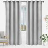 imageUtopia Bedding Blackout Curtains for Bedroom Grommet Window Curtains 63 Inch Length 2 Panels Thermal Insulated Drapes for Living Room Burgundy 52W x 63L InchesGreyish White