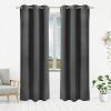 imageUtopia Bedding Blackout Curtains for Bedroom Grommet Window Curtains 63 Inch Length 2 Panels Thermal Insulated Drapes for Living Room Burgundy 52W x 63L InchesGrey