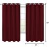 imageUtopia Bedding Blackout Curtains for Bedroom Grommet Window Curtains 63 Inch Length 2 Panels Thermal Insulated Drapes for Living Room Burgundy 52W x 63L InchesBurgundy