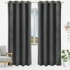 imageUtopia Bedding Blackout Curtains for Bedroom Grommet Window Curtains 63 Inch Length 2 Panels Thermal Insulated Drapes for Living Room Burgundy 52W x 63L InchesGrey