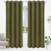 imageUtopia Bedding Blackout Curtains for Bedroom Grommet Window Curtains 63 Inch Length 2 Panels Thermal Insulated Drapes for Living Room Burgundy 52W x 63L InchesOlive