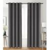 imageUtopia Bedding Blackout Curtains for Bedroom Grommet Window Curtains 63 Inch Length 2 Panels Thermal Insulated Drapes for Living Room Burgundy 52W x 63L InchesGrey