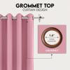 imageUtopia Bedding Blackout Curtains for Bedroom Grommet Window Curtains 63 Inch Length 2 Panels Thermal Insulated Drapes for Living Room Burgundy 52W x 63L InchesPink