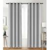 imageUtopia Bedding Blackout Curtains for Bedroom Grommet Window Curtains 63 Inch Length 2 Panels Thermal Insulated Drapes for Living Room Burgundy 52W x 63L InchesGreyish White