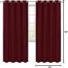 imageUtopia Bedding Blackout Curtains for Bedroom Grommet Window Curtains 63 Inch Length 2 Panels Thermal Insulated Drapes for Living Room Burgundy 52W x 63L InchesBurgundy