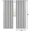 imageUtopia Bedding Blackout Curtains for Bedroom Grommet Window Curtains 63 Inch Length 2 Panels Thermal Insulated Drapes for Living Room Burgundy 52W x 63L InchesGreyish White
