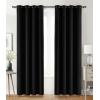 imageUtopia Bedding Blackout Curtains for Bedroom Grommet Window Curtains 63 Inch Length 2 Panels Thermal Insulated Drapes for Living Room Burgundy 52W x 63L InchesBlack