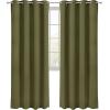imageUtopia Bedding Blackout Curtains for Bedroom Grommet Window Curtains 63 Inch Length 2 Panels Thermal Insulated Drapes for Living Room Burgundy 52W x 63L InchesOlive