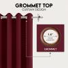 imageUtopia Bedding Blackout Curtains for Bedroom Grommet Window Curtains 63 Inch Length 2 Panels Thermal Insulated Drapes for Living Room Burgundy 52W x 63L InchesBurgundy