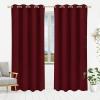 imageUtopia Bedding Blackout Curtains for Bedroom Grommet Window Curtains 63 Inch Length 2 Panels Thermal Insulated Drapes for Living Room Burgundy 52W x 63L InchesBurgundy