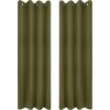 imageUtopia Bedding Blackout Curtains for Bedroom Grommet Window Curtains 63 Inch Length 2 Panels Thermal Insulated Drapes for Living Room Burgundy 52W x 63L InchesOlive