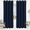 imageUtopia Bedding Blackout Curtains for Bedroom Grommet Window Curtains 63 Inch Length 2 Panels Thermal Insulated Drapes for Living Room Burgundy 52W x 63L InchesNavy