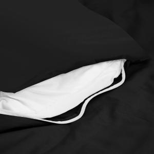 imageUtopia Bedding Queen Pillow Protectors  Pack of 2  Zipper Closure  Soft Brushed Microfiber Fabric  Shrinkage and Fade Resistant Pillow Protectors Queen Size 20 X 30 Inches WhiteBlack