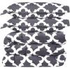 imageUtopia Bedding  Comforter Set with 2 Pillow Shams  3 Pieces Bedding Comforter Sets  Down Alternative Comforter  Soft and Comfortable  Machine Washable Plum QueenQuatrefoil Gray