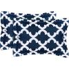 imageUtopia Bedding  Comforter Set with 2 Pillow Shams  3 Pieces Bedding Comforter Sets  Down Alternative Comforter  Soft and Comfortable  Machine Washable Plum QueenQuatrefoil Navy