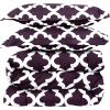 imageUtopia Bedding  Comforter Set with 2 Pillow Shams  3 Pieces Bedding Comforter Sets  Down Alternative Comforter  Soft and Comfortable  Machine Washable Plum QueenQuatrefoil Plum