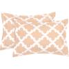 imageUtopia Bedding  Comforter Set with 2 Pillow Shams  3 Pieces Bedding Comforter Sets  Down Alternative Comforter  Soft and Comfortable  Machine Washable Plum QueenQuatrefoil Beige