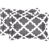 imageUtopia Bedding  Comforter Set with 2 Pillow Shams  3 Pieces Bedding Comforter Sets  Down Alternative Comforter  Soft and Comfortable  Machine Washable Plum QueenQuatrefoil Gray