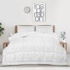 imageUtopia Bedding  Comforter Set with 2 Pillow Shams  3 Pieces Bedding Comforter Sets  Down Alternative Comforter  Soft and Comfortable  Machine Washable Plum QueenVines Grey
