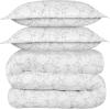 imageUtopia Bedding  Comforter Set with 2 Pillow Shams  3 Pieces Bedding Comforter Sets  Down Alternative Comforter  Soft and Comfortable  Machine Washable Plum QueenVines Grey