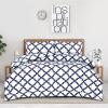 imageUtopia Bedding  Comforter Set with 2 Pillow Shams  3 Pieces Bedding Comforter Sets  Down Alternative Comforter  Soft and Comfortable  Machine Washable Plum QueenWhite Navy
