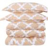 imageUtopia Bedding  Comforter Set with 2 Pillow Shams  3 Pieces Bedding Comforter Sets  Down Alternative Comforter  Soft and Comfortable  Machine Washable Plum QueenQuatrefoil Beige