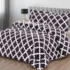 imageUtopia Bedding  Comforter Set with 2 Pillow Shams  3 Pieces Bedding Comforter Sets  Down Alternative Comforter  Soft and Comfortable  Machine Washable Plum QueenQuatrefoil Plum
