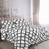 imageUtopia Bedding  Comforter Set with 2 Pillow Shams  3 Pieces Bedding Comforter Sets  Down Alternative Comforter  Soft and Comfortable  Machine Washable Plum QueenWhite Black