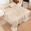 imageUtopia Bedding Full Bed Sheets Set  Bulk Pack of 10 Sheet Sets  Perfect for Spa Hotel ampamp Guest Bedroom  Brushed Microfiber  Shrinkage and Fade Resistant  Easy Care Beige