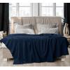 imageUtopia Bedding Navy 100 Cotton Blanket Big Size  120x120 Inch 350GSM Lightweight Soft and Breathable Thermal Blanket for All Seasons Pack of 4